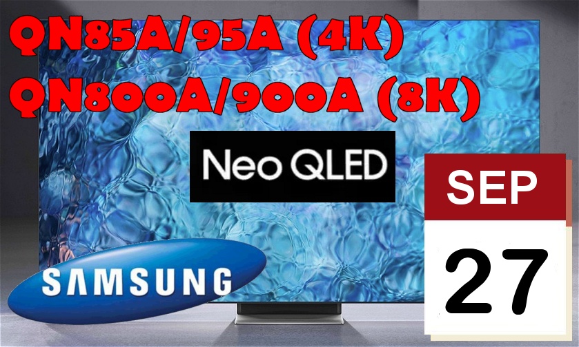 Commande Groupée septembre SAMSUNG NEO QLED 4K 8K