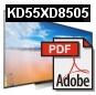 Panasonic UHD 3D - Commandes Groupées Sony kd55xd8505